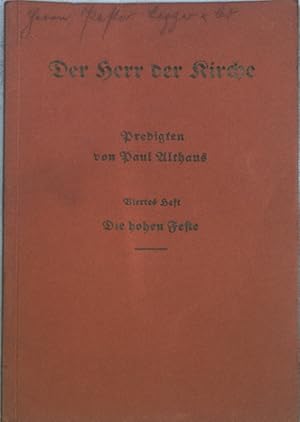 Bild des Verk�ufers f�r Die hohen Feste; Der Herr der Kirche, 4. Heft; zum Verkauf von books4less (Versandantiquariat Petra Gros GmbH & Co. KG)
