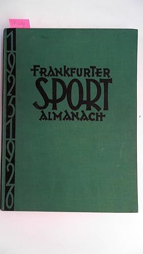 Bild des Verkufers fr Frankfurter Sport Almanach 1925 - 26 zum Verkauf von Antiquariat Maiwald