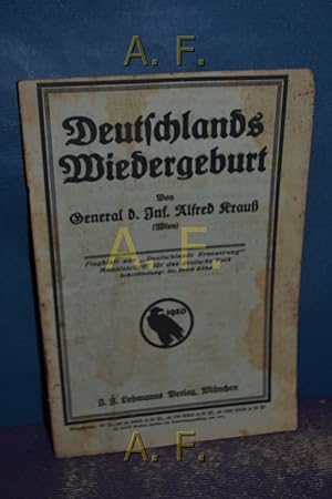 Bild des Verkufers fr Deutschlands Wiedergeburt. Flugblatt aus Deutschlands Erneuerung, Monatsschrift fr das deutsche Volk. zum Verkauf von Antiquarische Fundgrube e.U.