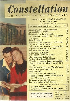 Constellation - Le monde vu en français - nr. 84 - avril 1955