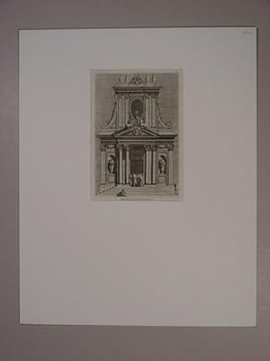 Bild des Verkufers fr Kirchenportal-/ fassade Nach L`s. `Portails d`Eglise  Italienne .`. zum Verkauf von Kunstantiquariat Rolf Brehmer