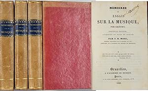 Bild des Verkufers fr Mmoires ou essais sur la musique. Nouvelle Edition, Augmentee de Notes et Publiee par J.H. Mees. zum Verkauf von Antiquariat Peter Fritzen