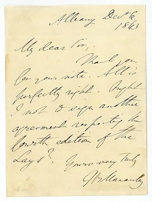 Seller image for Autograph letter signed. for sale by Antiquariat INLIBRIS Gilhofer Nfg. GmbH