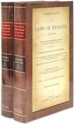 Image du vendeur pour Commentaries on the Laws of England; In Four Books. With A Copious. mis en vente par The Lawbook Exchange, Ltd., ABAA  ILAB