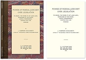 Imagen del vendedor de Power of Federal Judiciary Over Legislation a la venta por The Lawbook Exchange, Ltd., ABAA  ILAB