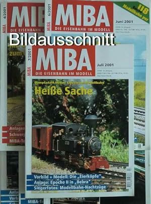 6 Magazine: MIBA die Eisenbahn im Modell Januar 2001 Fest der Neuheiten / Februar 2001 Kubel-Kabi...