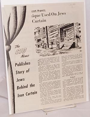 Seller image for The CIO News publishes story of Jews behind the Iron Curtain for sale by Bolerium Books Inc.