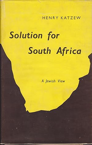 Seller image for Solution for South Africa - A Jewish View for sale by Snookerybooks