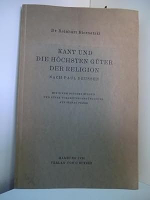 Kant und die höchsten Güter der Religion nach Paul Deussen