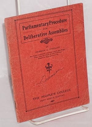 Parliamentary procedure for deliberative assemblies