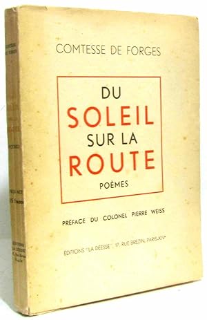Bild des Verkufers fr Du soleil sur la route pomes zum Verkauf von crealivres