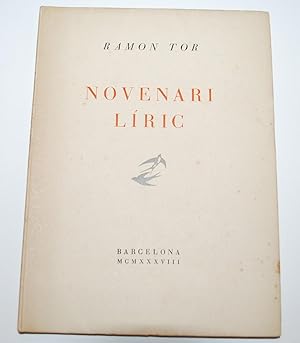 Imagen del vendedor de Novenari Lric. Un Cntic Nou. l' Hereu Riera. a la venta por BALAGU LLIBRERA ANTIQURIA