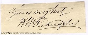 Signature and subscription from an Autograph Letter (Henry William, 1782-1875, R.A., Portrait Pai...