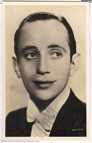 Postcard photo signed (Harry, 1900-1971, Flautist & Dance Band Leader)