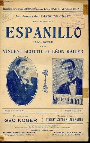 Seller image for ESPANILLO - PASO DOBLE for sale by Le-Livre