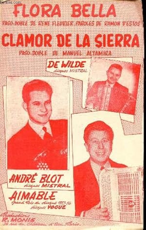 Bild des Verkufers fr FLORA-BELLA - CLAMOR DE LA SIERRA - PASO DOBLE - ACCORDEON VIOLON zum Verkauf von Le-Livre