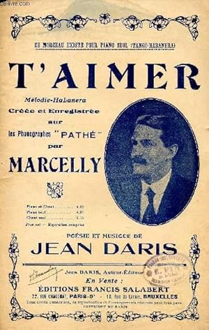 Seller image for T'AIMER ! - HABANERA for sale by Le-Livre