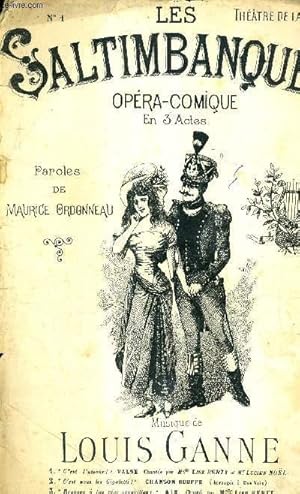 Seller image for LES SALTIMBANQUES - OPERA COMIQUE EN 3 ACTES ET 4 TABLEAUX for sale by Le-Livre