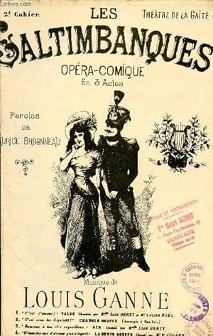 Seller image for LES SALTIMBANQUES - OPERA COMIQUE EN 3 ACTES ET 4 TABLEAUX - N9 - N17 for sale by Le-Livre