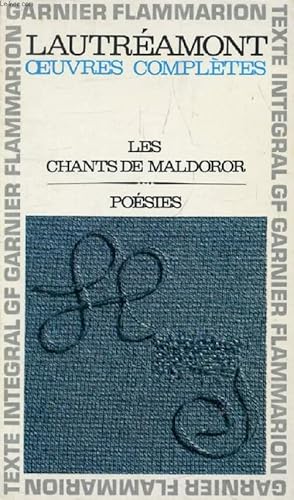 Bild des Verkufers fr OEUVRES COMPLETES: LES CHANTS DE MALDOROR, POESIES, LETTRES zum Verkauf von Le-Livre