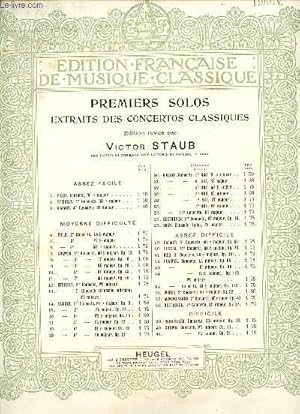 Image du vendeur pour PREMIERS SOLOS - 4E CONCERTO EN MI MAJEUR - EDITION FRANCAISE DE MUSIQUE CLASSIQUE mis en vente par Le-Livre