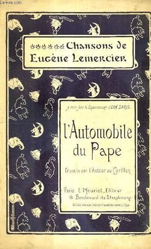 Seller image for L'AUTOMOBILE DU PAPE - A MON AMI LE CHANSONNIER JEAN DARIS for sale by Le-Livre