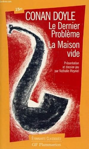 Image du vendeur pour LE DERNIER PROBLEME, LA MAISON VIDE mis en vente par Le-Livre
