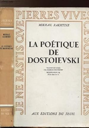 Bild des Verkufers fr LA POETIQUE DE DOSTOIEVSKI zum Verkauf von Le-Livre