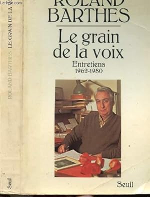 Image du vendeur pour LE GRAIN DE LA VOIX mis en vente par Le-Livre