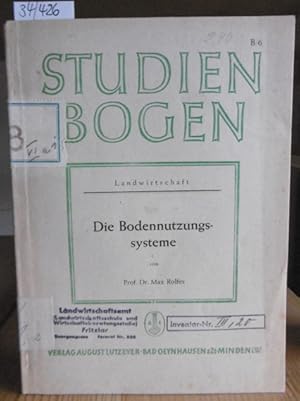 Bild des Verk�ufers f�r Die Bodennutzungssysteme. zum Verkauf von Versandantiquariat Tr�ffelschwein