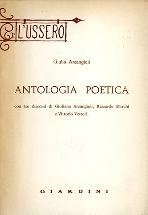 Imagen del vendedor de Antologia Poetica a la venta por Studio Bibliografico Marini