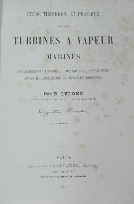 ÉTUDE THÉORIQUE ET PRATIQUE SUR LES TURBINES A VAPEUR MARINES