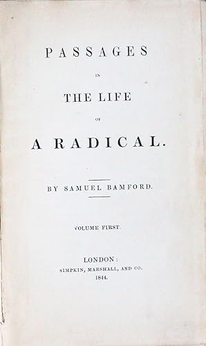 Passages in The Life of a Radical