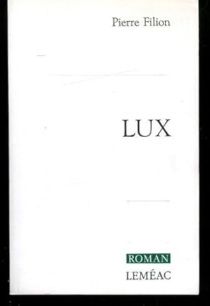 Bild des Verkufers fr Lux zum Verkauf von Livres Norrois