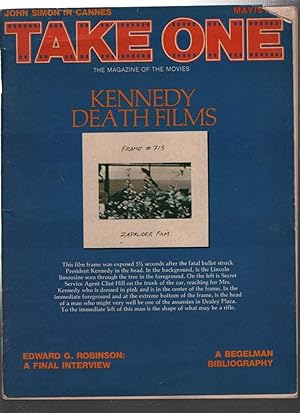 Seller image for Take One; The Magazine Of The Movies; Kennedy Death Films for sale by Recycled Books & Music