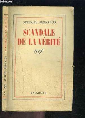 Image du vendeur pour SCANDALE DE LA VERITE mis en vente par Le-Livre