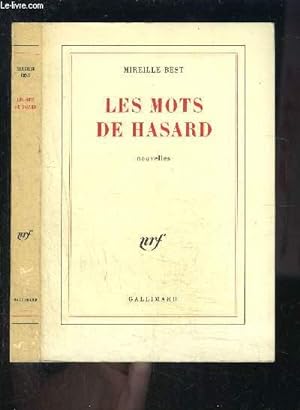 Bild des Verkufers fr LES MOTS DE HASARD zum Verkauf von Le-Livre