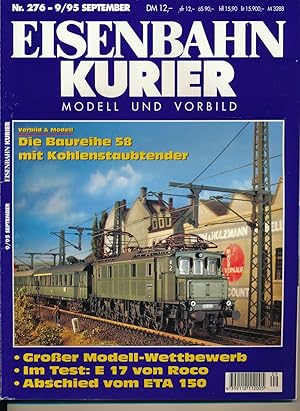 Bild des Verkufers fr Eisenbahn-Kurier. Modell und Vorbild. hier: Heft Nr. 276 / 9/95 (September 1995). zum Verkauf von Versandantiquariat  Rainer Wlfel