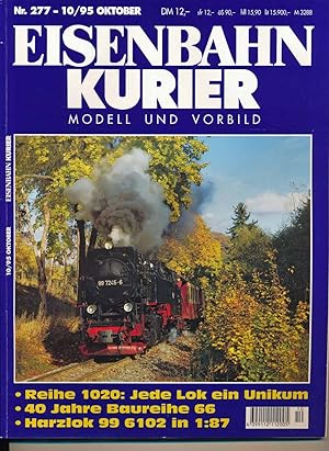 Bild des Verkufers fr Eisenbahn-Kurier. Modell und Vorbild. hier: Heft Nr. 277 / 10/95 (Oktober 1995). zum Verkauf von Versandantiquariat  Rainer Wlfel
