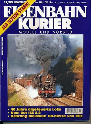 Bild des Verkufers fr Eisenbahn-Kurier. Modell und Vorbild. hier: Heft Nr. 278 / 11/95 (November 1995). zum Verkauf von Versandantiquariat  Rainer Wlfel