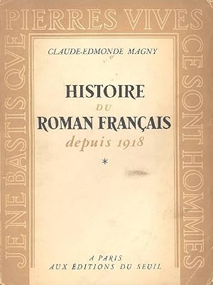 Seller image for Histoire du roman franais depuis 1918 for sale by Studio Bibliografico Marini