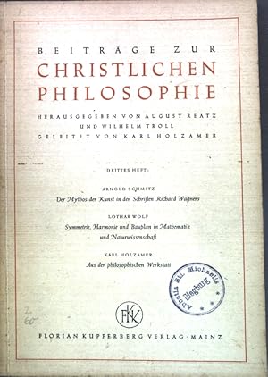 Immagine del venditore per Der Mythos der Kunst in den Schriften Richard Wagners; in: 3. Heft Beitrge zur christlichen Philosophie; venduto da books4less (Versandantiquariat Petra Gros GmbH & Co. KG)