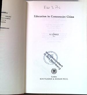 Immagine del venditore per Education in Communist China. World Education. venduto da books4less (Versandantiquariat Petra Gros GmbH & Co. KG)