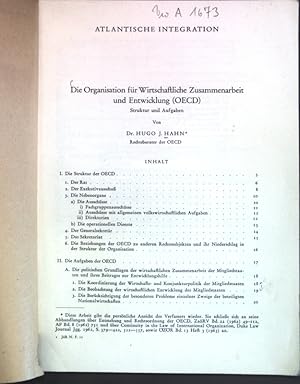 Bild des Verkufers fr Die Organisation fr Wirtschaftliche Zusammenarbeit und Entwicklung (OECD); Sonderdruck aus: Das ffentliche Recht der Gegenwart, Jahrbuch des ffentlichen Rechts der Gegenwart; zum Verkauf von books4less (Versandantiquariat Petra Gros GmbH & Co. KG)