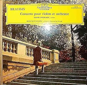 Seller image for [Disque 33 T Vinyle] Brahms, Concerto pour Violon et Orchestre Opus 77, David Oistrakh (Violon), Orchestre National de Dresde (Franz Konwitschny), Deutsche Grammophon (618199) for sale by Livreavous