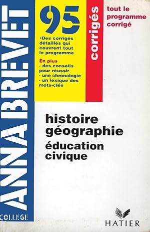Annabrevet 95 Histoire, geographie, éducation civique
