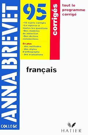 AnnaBrevet 95 Français (et corrigés)