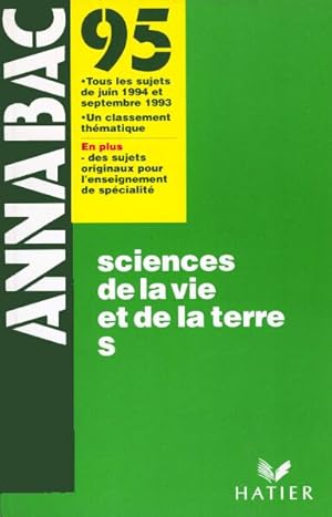 Annabac 95, sciences de la vie et de la terre, terminale S