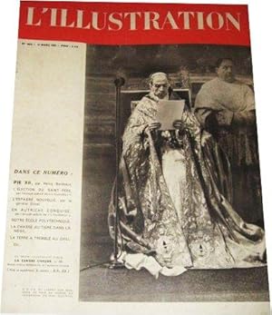 L'Illustration, Numéro 5010 du 11 Mars 1939 - PIE XII Par Henry Bordeaux - L'Election du Saint-Pè...
