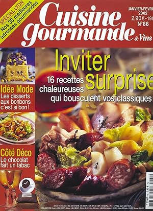Cuisine Gourmande, Janvier-Février 2002, n°66, Inviter Surprise